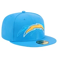 Casquette ajustée New Era bleu poudre Los Angeles Chargers Tri-Hit 59FIFTY pour homme