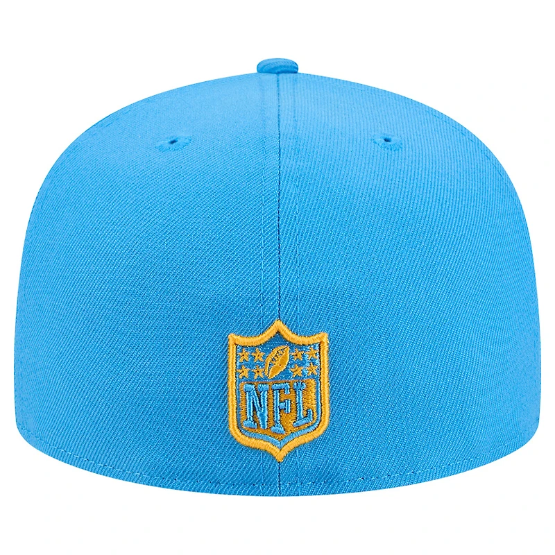 Casquette ajustée New Era bleu poudre Los Angeles Chargers Tri-Hit 59FIFTY pour homme