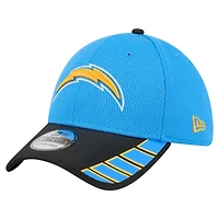 Men's New Era Powder Blue Los Angeles Chargers Visor Hit 39THIRTY Flex Hat