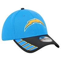Men's New Era Powder Blue Los Angeles Chargers Visor Hit 39THIRTY Flex Hat