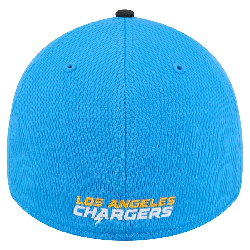 Men's New Era Powder Blue Los Angeles Chargers Visor Hit 39THIRTY Flex Hat