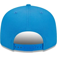 Casquette Snapback 9FIFTY Los Angeles Chargers Word New Era bleu poudré pour homme
