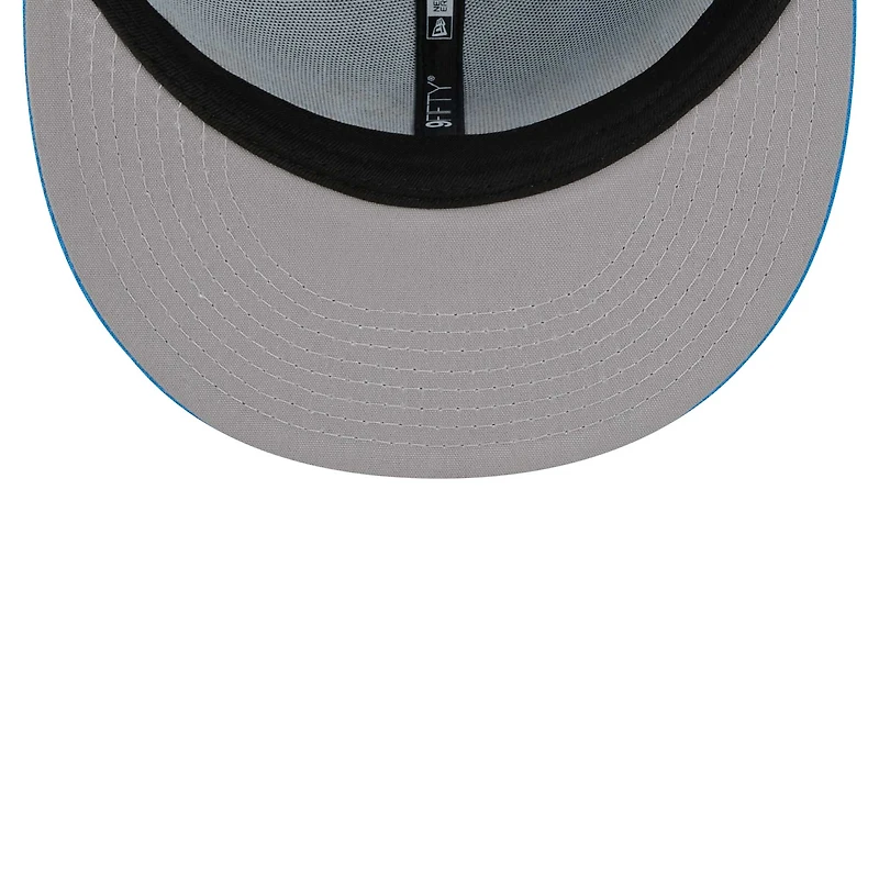 Casquette Snapback 9FIFTY Los Angeles Chargers Word New Era bleu poudré pour homme