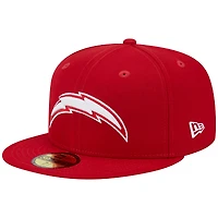 Men's New Era Scarlet Los Angeles Chargers Super Bowl XXIX Main Patch 59FIFTY Fitted Hat