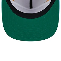 Casquette de golf athlétique à visière plate Los Angeles Chargers New Era pour homme, bleu pierre/poudre