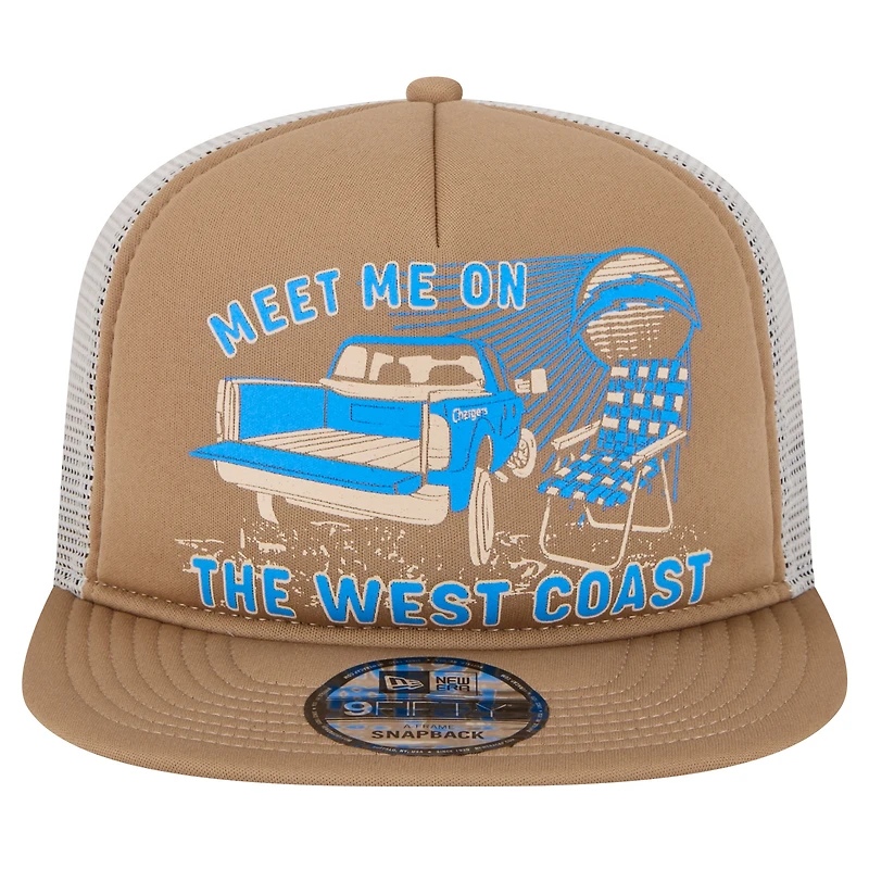 Casquette snapback Meet Me 9FIFTY des Chargers de Los Angeles New Era pour hommes