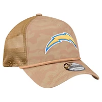 Casquette ajustable 9FORTY pour homme New Era Tan Los Angeles Chargers Wheat Camo
