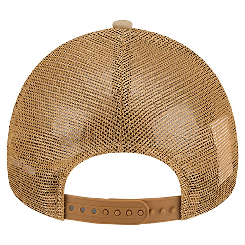 Men's New Era  Tan Los Angeles Chargers Wheat Camo 9FORTY Adjustable Hat