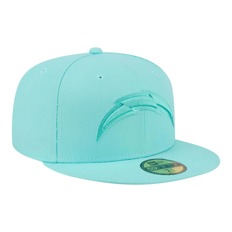 Casquette ajustée New Era turquoise Los Angeles Chargers pour homme, coloris 59FIFTY