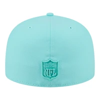 Men's New Era  Turquoise Los Angeles Chargers Color Pack 59FIFTY Fitted Hat