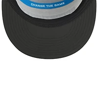 Men's New Era White/Black Los Angeles Chargers 2025 Inspire Change Split Panel 9FIFTY Snapback Hat