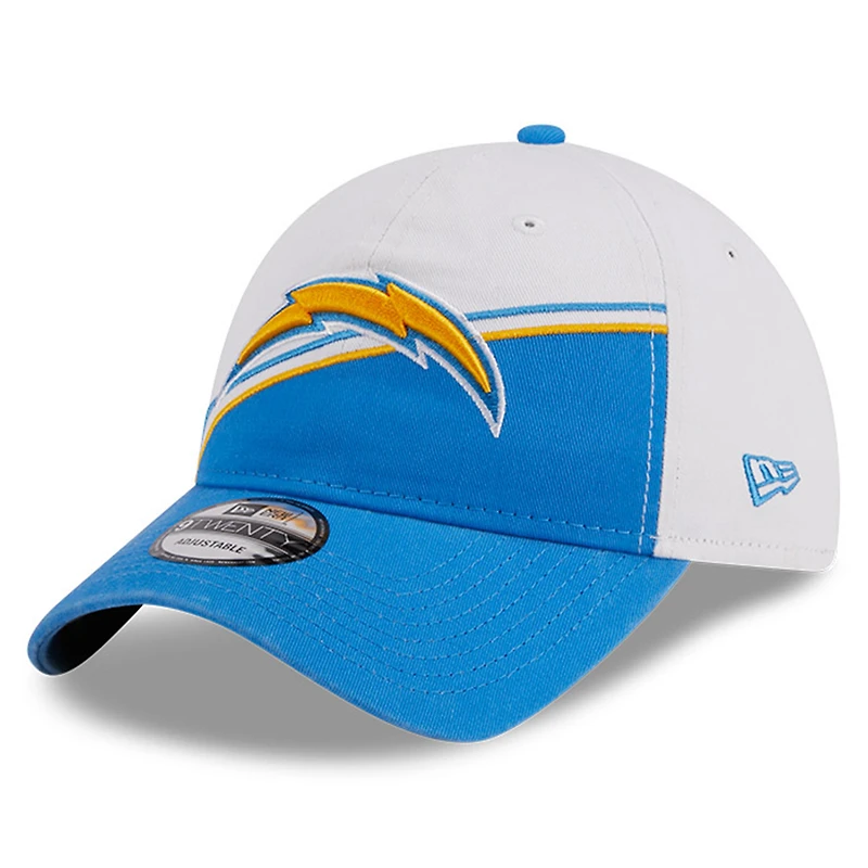Casquette ajustable Sideline 9TWENTY Los Angeles Chargers 2023 Sideline 9TWENTY New Era pour homme, blanc/bleu