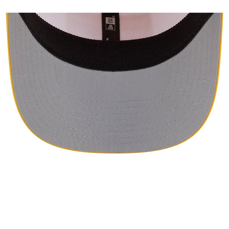 Men's New Era White/Gold Los Angeles Chargers Established Patch 9SEVENTY Adjustable Hat