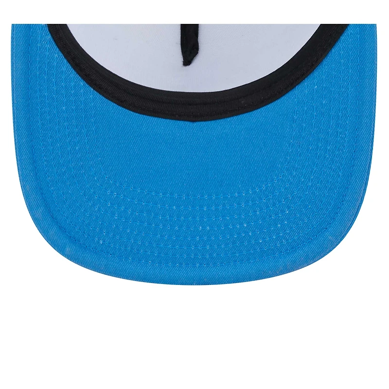 Casquette Snapback Los Angeles Chargers Banger 9FIFTY Trucker New Era pour hommes, blanc/bleu poudré