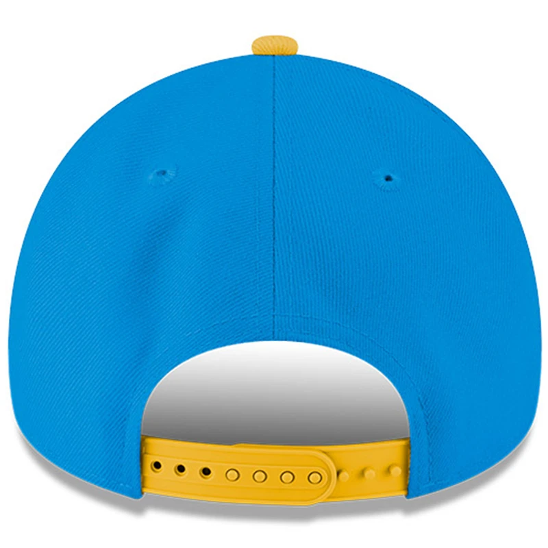 Men's New Era White/Powder Blue Los Angeles Chargers Charger Power A-Frame 9FORTY Adjustable Hat