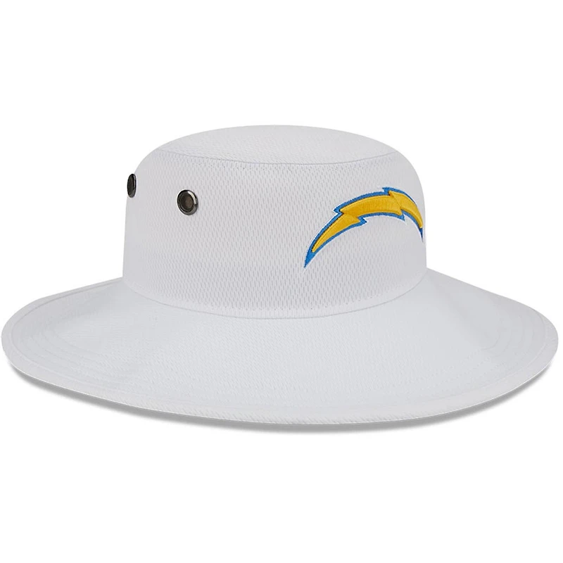 Men's New Era White Los Angeles Chargers 2023 NFL Training Camp Panama Bucket Hat