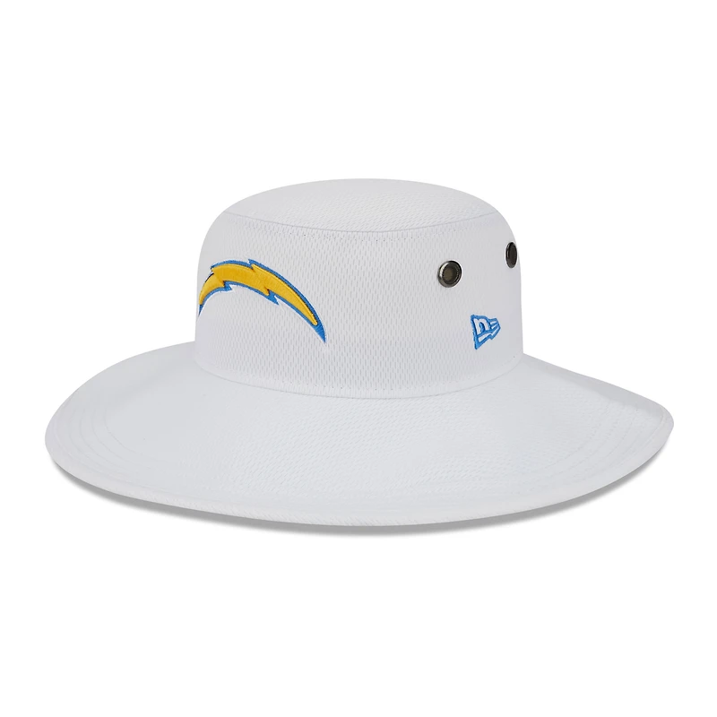 Men's New Era White Los Angeles Chargers 2023 NFL Training Camp Panama Bucket Hat