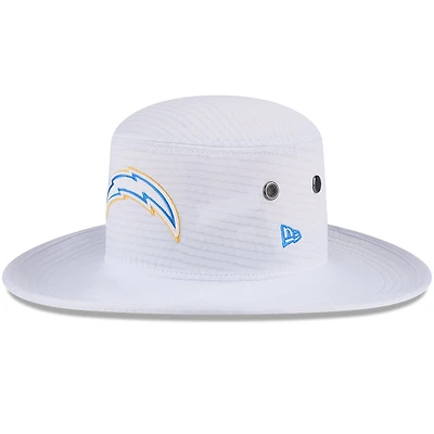 Bob New Era blanc Los Angeles Chargers 2024 NFL Training Camp Panama pour homme