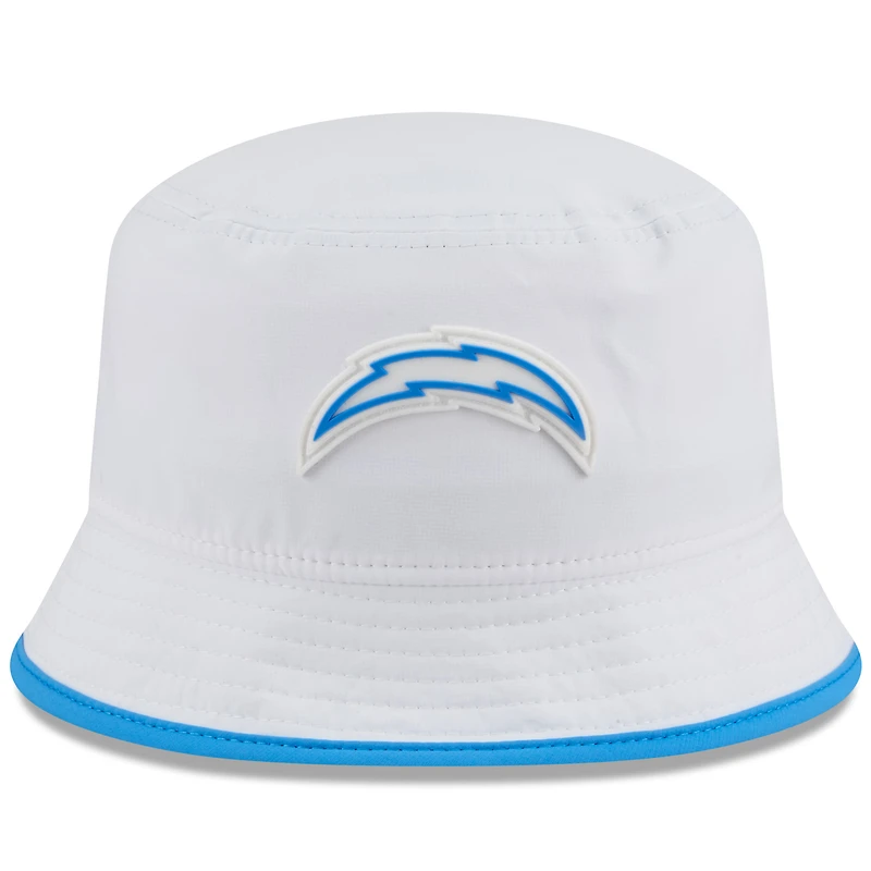 Men's New Era  White Los Angeles Chargers 2025 NFL Training Camp Stretch Bucket Hat