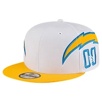 Casquette snapback 9FIFTY blanche Los Angeles Chargers de New Era pour homme