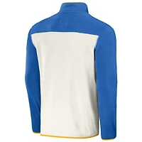 Men's NFL x Darius Rucker Collection by Fanatics Powder Blue/Cream Los Angeles Chargers Micro Fleece Quarter-Snap Jacket