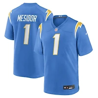 Men's Nike Akheem Mesidor Powder Blue Los Angeles Chargers 2026 NFL Draft First Round Pick No. 22 Team Game Jersey