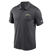 Polo de performance franchise Nike Los Angeles Chargers anthracite pour homme