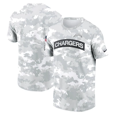 T-shirt Nike Arctic Camo Los Angeles Chargers 2024 Salute To Service Performance pour homme