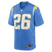 Maillot de joueur match Nike Asante Samuel Jr. des Chargers Los Angeles pour homme, bleu poudre