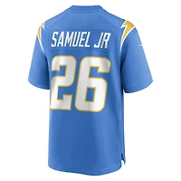 Maillot de joueur match Nike Asante Samuel Jr. des Chargers Los Angeles pour homme, bleu poudre