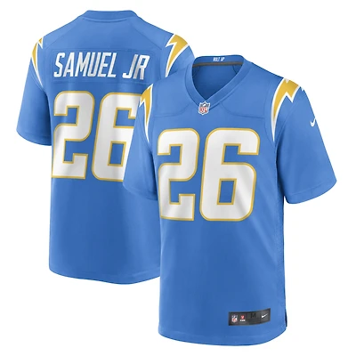 Maillot de joueur match Nike Asante Samuel Jr. des Chargers Los Angeles pour homme, bleu poudre