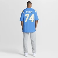 Maillot Nike Austin Deculus bleu poudre pour homme des Los Angeles Chargers