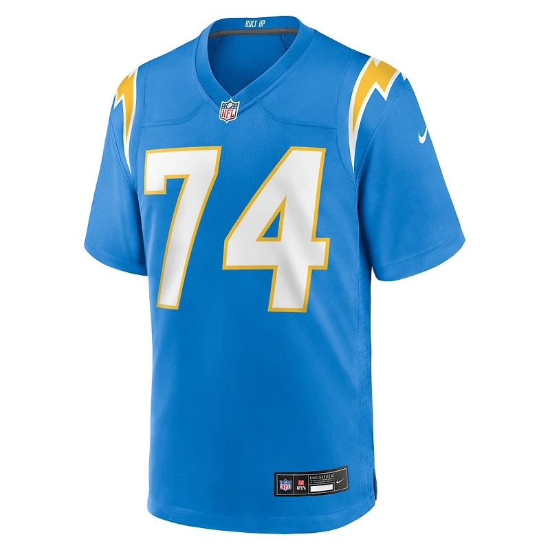 Maillot Nike Austin Deculus bleu poudre pour homme des Los Angeles Chargers