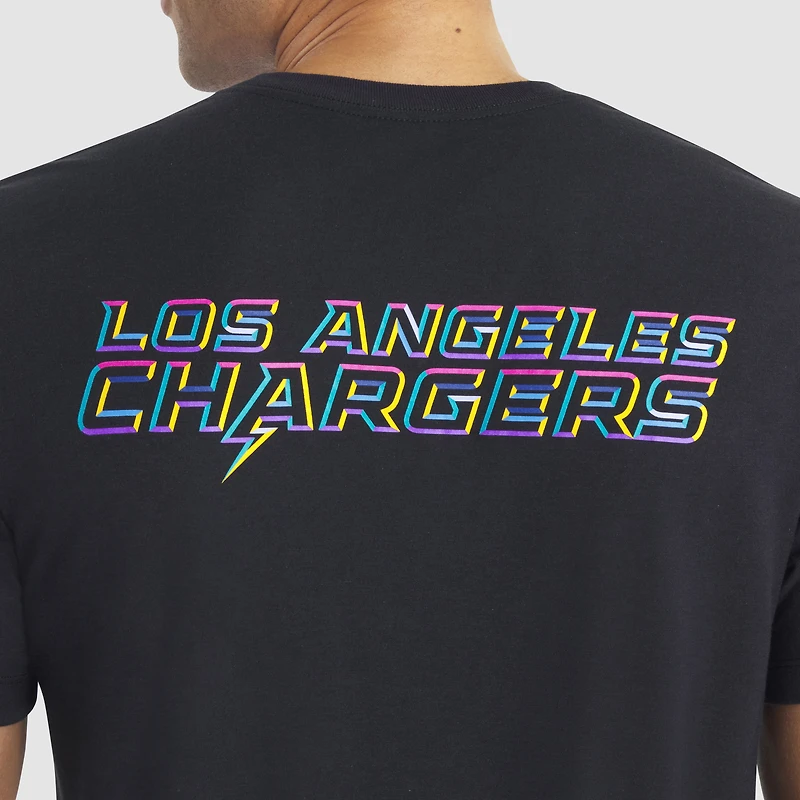 Men's Nike Black Los Angeles Chargers 2025 NFL Crucial Catch Tri-Blend Dri-FIT T-Shirt