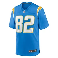 Maillot de match l'équipe des Chargers Los Angeles Nike Brenden Rice Powder Blue pour homme