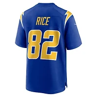 Maillot de joueur deuxième match alternatif Nike Brenden Rice Royal Los Angeles Chargers pour homme