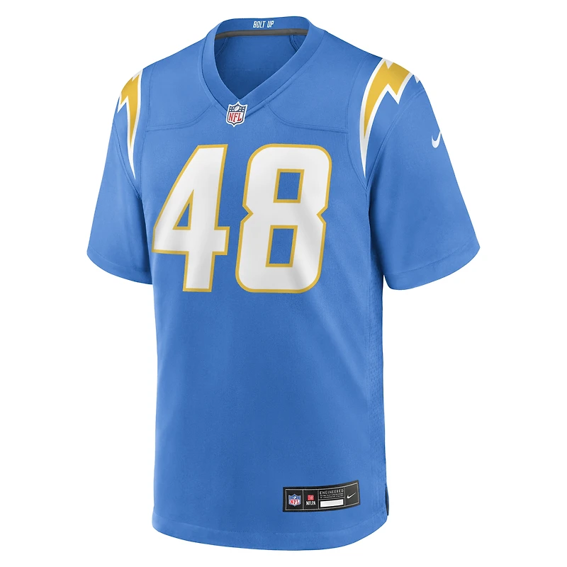Men's Nike Bud Dupree  Powder Blue Los Angeles Chargers Team Game Jersey