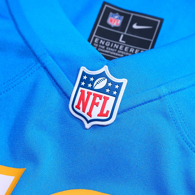 Men's Nike Cameron Tom  Powder Blue Los Angeles Chargers Game Jersey