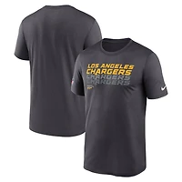 Men's Nike Charcoal Los Angeles Chargers Sideline Legend Dri-FIT T-Shirt