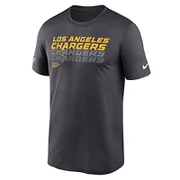 Men's Nike Charcoal Los Angeles Chargers Sideline Legend Dri-FIT T-Shirt