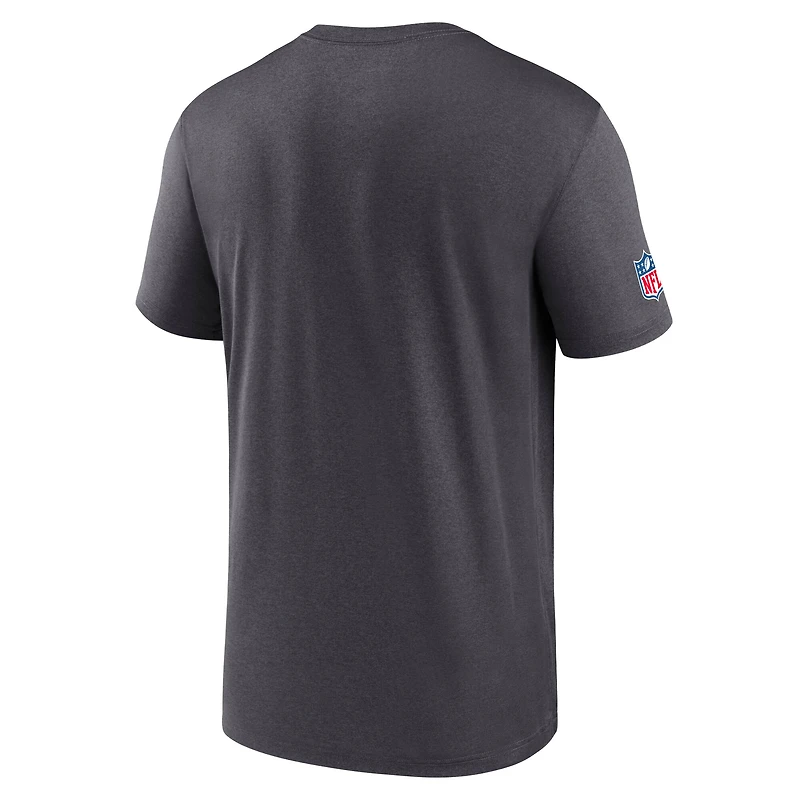 Men's Nike Charcoal Los Angeles Chargers Sideline Legend Dri-FIT T-Shirt