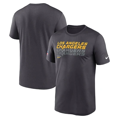 Men's Nike Charcoal Los Angeles Chargers Sideline Legend Dri-FIT T-Shirt
