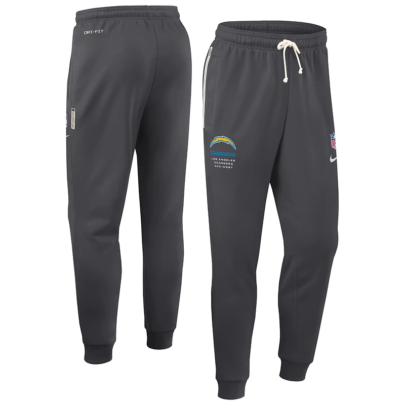 Men's Nike Charcoal Los Angeles Chargers Sideline Standard Issue Dri-FIT Taper Pants