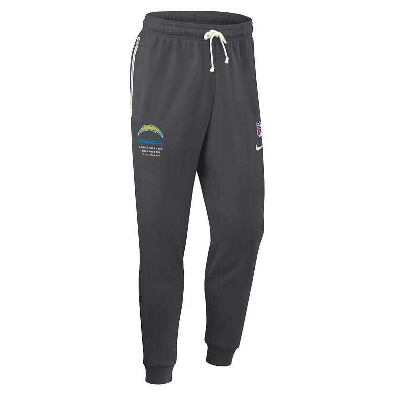 Men's Nike Charcoal Los Angeles Chargers Sideline Standard Issue Dri-FIT Taper Pants