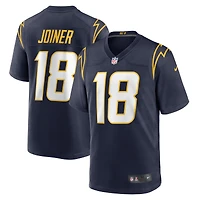 Maillot Nike Charlie Joiner bleu marine pour homme, joueur retraité des Los Angeles Chargers, match alternatif