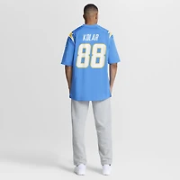 Maillot de match Nike Charlie Kolar bleu poudré des Chargers Los Angeles pour homme