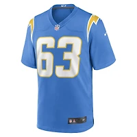 Maillot de joueur match des Chargers Los Angeles Nike Corey Linsley pour homme, bleu poudre