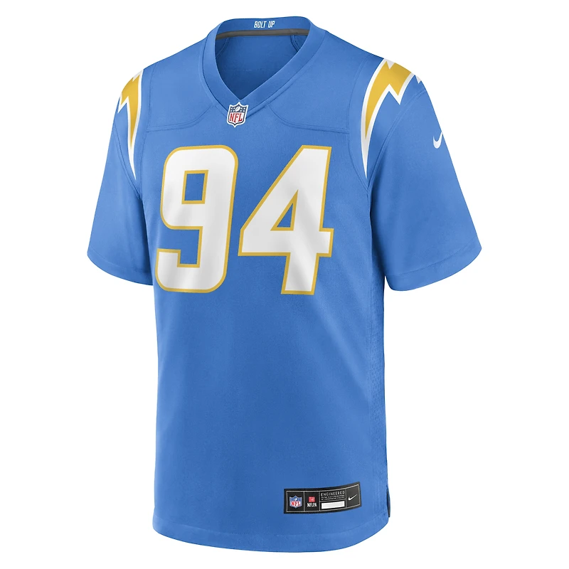 Men's Nike Dalvin Tomlinson  Powder Blue Los Angeles Chargers Team Game Jersey