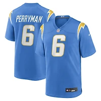 Men's Nike Denzel Perryman  Powder Blue Los Angeles Chargers Team Game Jersey