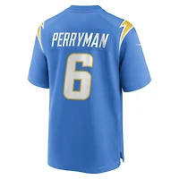 Men's Nike Denzel Perryman  Powder Blue Los Angeles Chargers Team Game Jersey